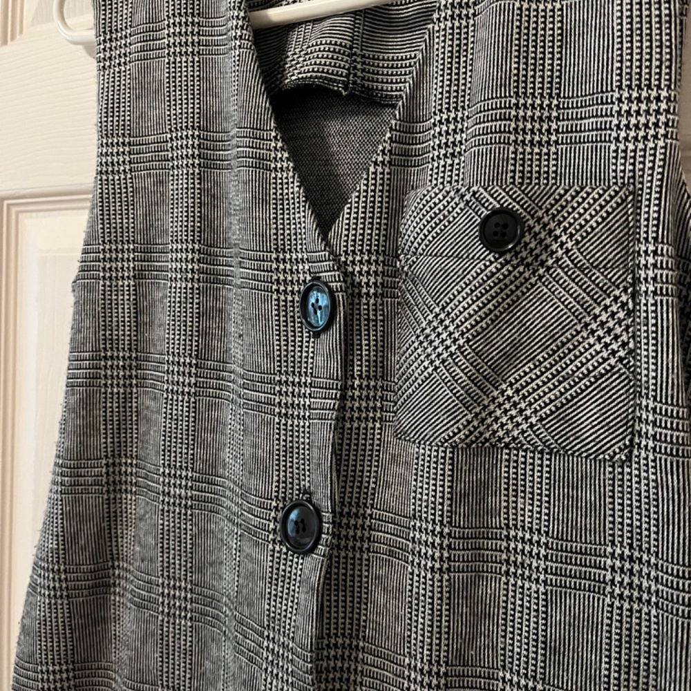 Vintage checkered tunic vest - Picture 4 of 9